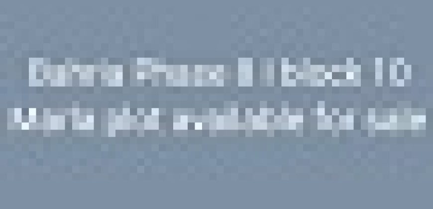 10 Marla Plot for Sale in Bahria Town Phase 8 I Block