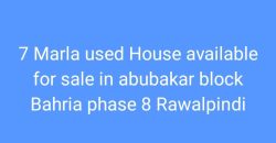 7 Marla Used House for Sale in Abubakar Block, Bahria Town Phase 8 Rawalpindi