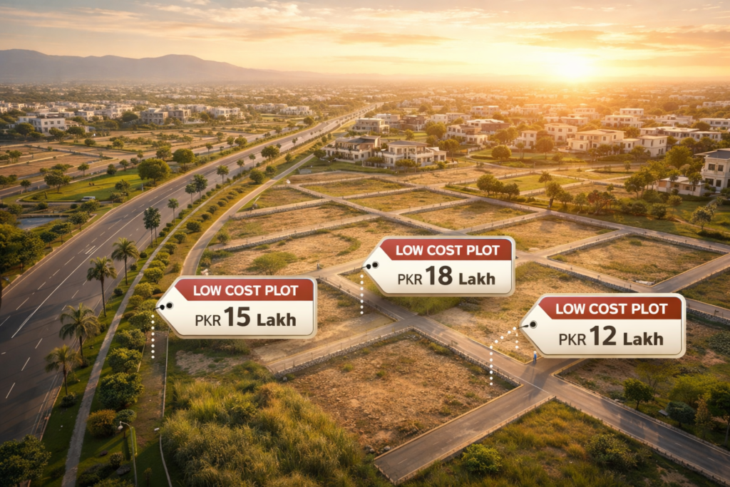 Cheap plots in Lahore showing low price residential plots and housing society