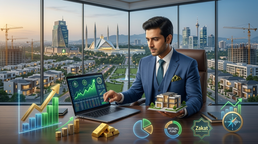 Which investment gives the highest return in Pakistan in 2026 featuring real estate, mutual funds, Meezan investment, gold, stocks, and commercial property investment opportunities.