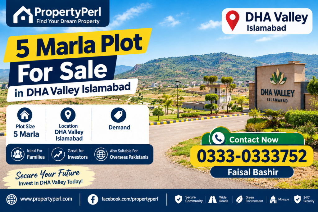 5 Marla plot for sale in DHA Valley Islamabad