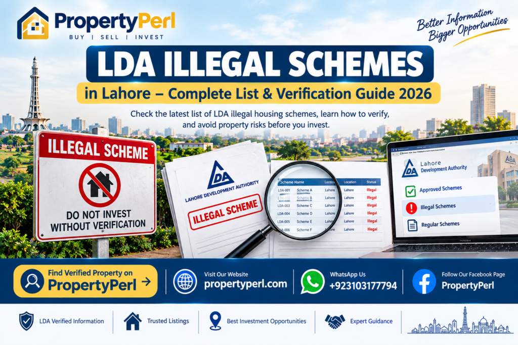LDA illegal schemes in Lahore complete list and verification guide 2026